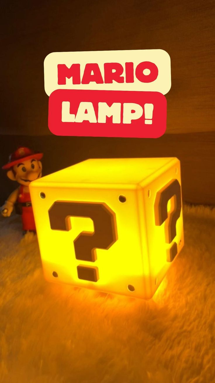 Super Mario Question Block Lamp With Sound