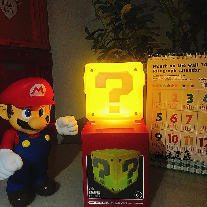 Super Mario Question Block Lamp With Sound